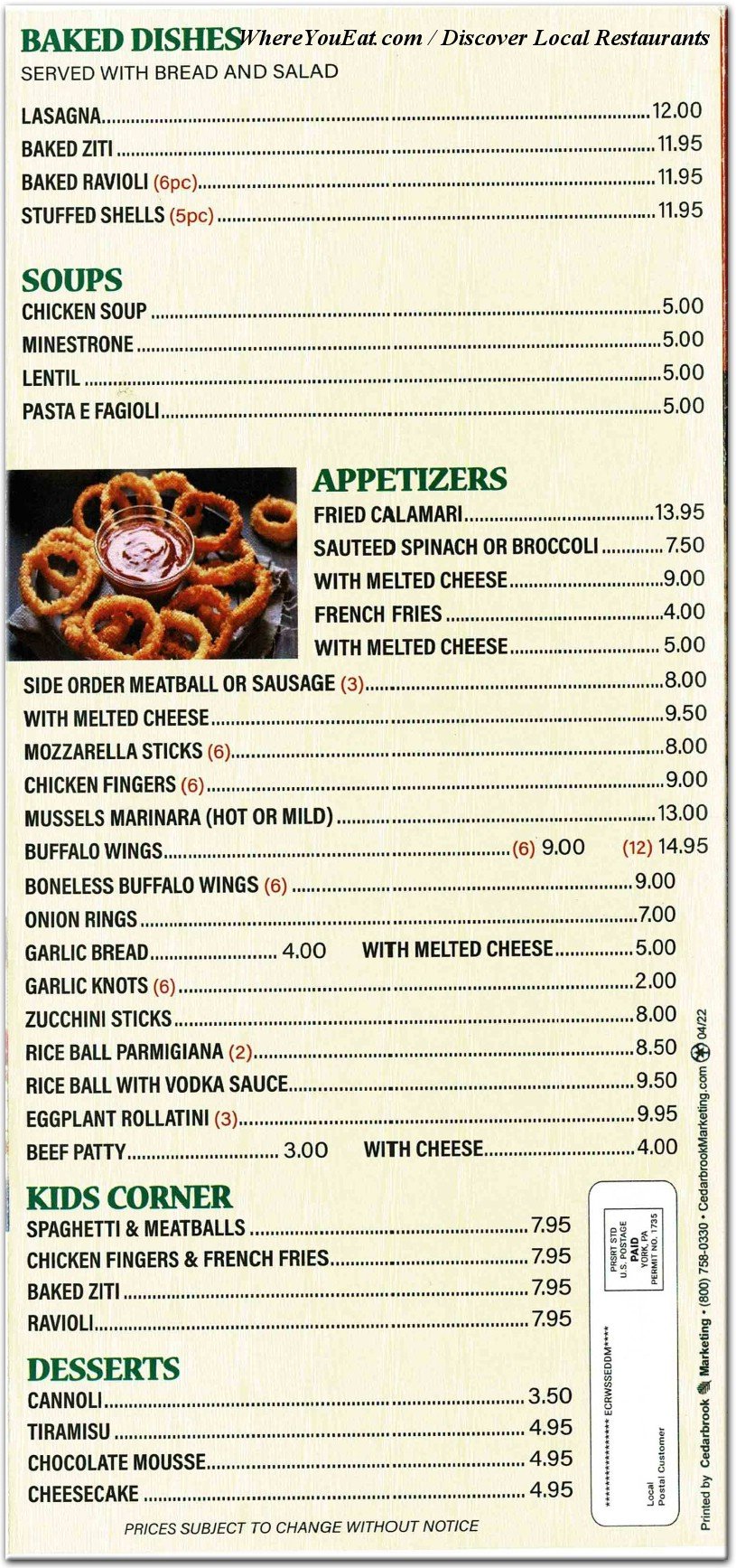 menu 5
